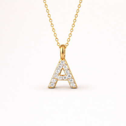 Collar Iniciales | Plata de ley 925 bañada en oro 18k