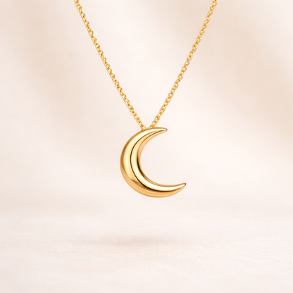 Collar Luna | Plata de ley 925 bañada en oro 18k