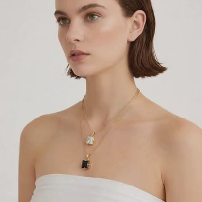 Collar Prisma  | Plata de ley 925 bañada en oro 18k